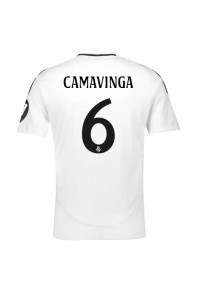 Real Madrid Eduardo Camavinga #6 Voetbaltruitje Thuis tenue 2024-25 Korte Mouw